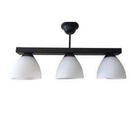Mylights En 50 cm Retro Üçlü Sıralı Opal Camlı Tavan Avize