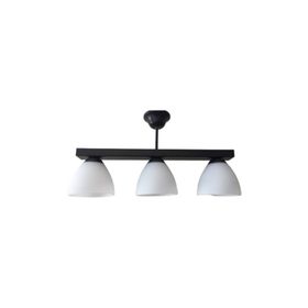 Mylights En 50 cm Retro Üçlü Sıralı Opal Camlı Tavan Avize