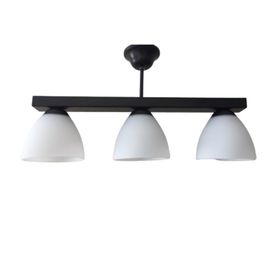 Mylights En 50 cm Retro Üçlü Sıralı Opal Camlı Tavan Avize