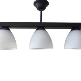 Mylights En 50 cm Retro Üçlü Sıralı Opal Camlı Tavan Avize