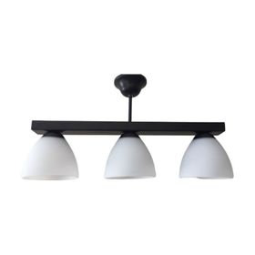 Mylights En 50 cm Retro Üçlü Sıralı Opal Camlı Tavan Avize