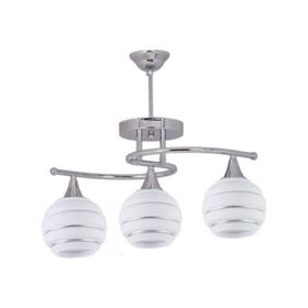 Mylights Krom Üçlü Modern Spor Avize Tavan Avize