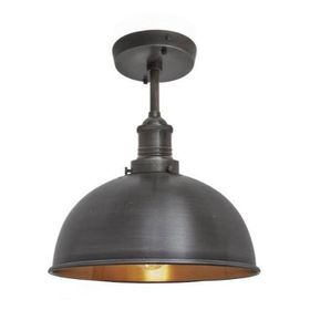 Mylights Mat Siyah 30 cm Retro Rustik Tavan Avize Rustik Avize