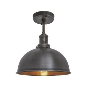 Mylights Mat Siyah 30 cm Retro Rustik Tavan Avize Rustik Avize