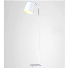 Mylights Modern Beyaz Metal Yerden Aydınlatma Köşe Lambası Lambader