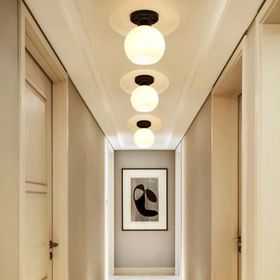 Mylights Opal Beyaz Cam Modern Spor Tekli Tavan Avize