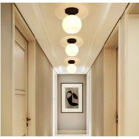 Mylights Opal Beyaz Cam Modern Spor Tekli Tavan Avize