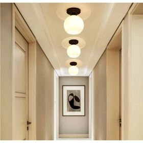 Mylights Opal Beyaz Cam Modern Spor Tekli Tavan Avize