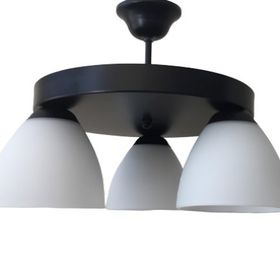 Mylights Opal Cam Retro Üçlü Plofonyer Tavan Avize