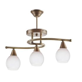 Mylights Opal Camlı Üçlü Tavan Plofonyer Avize