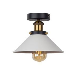 Mylights Retro Rustik Beyaz Plofonyer Tavan Avize