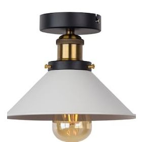 Mylights Retro Rustik Beyaz Plofonyer Tavan Avize