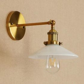 Mylights Retro Rustik Eskitme Gövdde Beyaz Metal Başlık Duvar Mafsalı Harekli Başlık Aplik