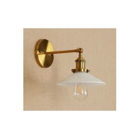 Mylights Retro Rustik Eskitme Gövdde Beyaz Metal Başlık Duvar Mafsalı Harekli Başlık Aplik