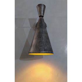 Mylights Retro Rustik Gri Eskitme Duvar Lambası Aplik