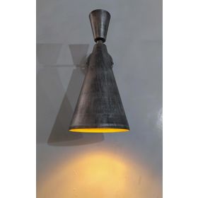 Mylights Retro Rustik Gri Eskitme Duvar Lambası Aplik