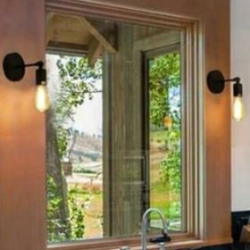 Mylights Retro Rustik Hareketli Mat Siyah Aplik