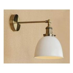 Mylights Retro Rustik Mafsalı Hareketli Duvarlambası Beyaz Başlık Aplik