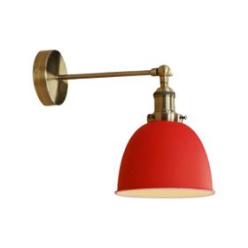 Mylights Retro Rustik Mafsalı Hareketli Kırmızı Duvar Lambası Aplik