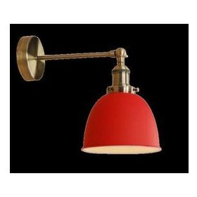 Mylights Retro Rustik Mafsalı Hareketli Kırmızı Duvar Lambası Aplik