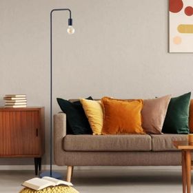 Mylights Retro Rustik Mat Siyah Köşe Lambası Lambader