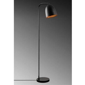 Mylights Retro Rustik Mat Siyah Yerden Aydınlatma Köşe Lambası Lambader
