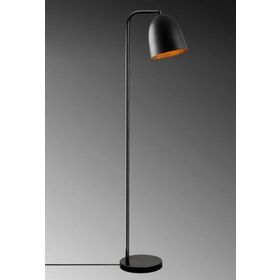 Mylights Retro Rustik Mat Siyah Yerden Aydınlatma Köşe Lambası Lambader