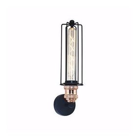 Mylights Retro Rustik Siyah Bakır Mafsalı Aplik Kafes Aplik