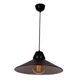 Mylights Retro Rustik Siyah İçi Beyaz Betal Sarkıt Avize