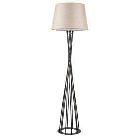 Mylights Retro Siyah Krem Başlık 45 cm Cap Köşe Lambası Lambader