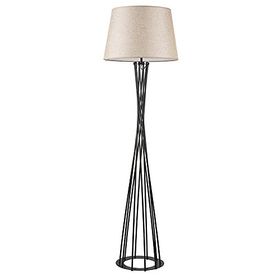 Mylights Retro Siyah Krem Başlık 45 cm Cap Köşe Lambası Lambader