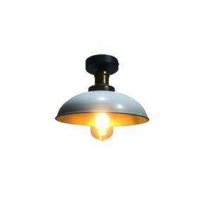 Mylights Siyah İçi Altın Plofonyer Armatür Retro Rustik Tavan Avize