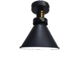 Mylights Siyah İçi Beyaz En 18 cm Retro Ploonyer Tavan Rustik Avize