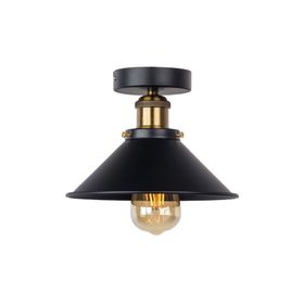Mylights Siyah Retro 23 cm Tekli Rustik Plofonyer Tavan Avize