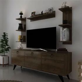 Myniture Home & Living Q3028-2 Kulplu Dolaplı Modern Tv Sehpası