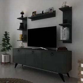 Myniture Home & Living Q3028-4 Kulplu Dolaplı Modern Tv Sehpası