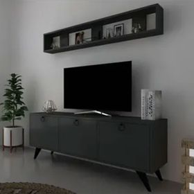 Myniture Home & Living Q3029-4 Kulplu Dolaplı Modern Tv Sehpası