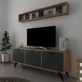 Myniture Home & Living Q3029-6 Kulplu Dolaplı Modern Tv Sehpası