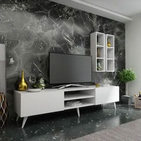 Myniture Home & Living Q3800-1 Beyaz Festival Tv Ünitesi