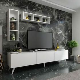 Myniture Home & Living Q3804-1 Beyaz Festival Tv Ünitesi