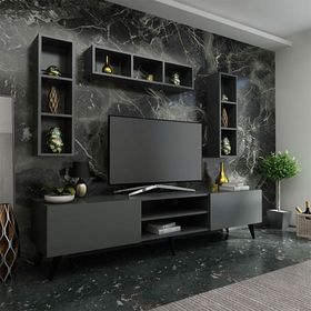 Myniture Home & Living Q3806-4 Antrasit Festival Tv Ünitesi