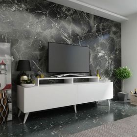 Myniture Home & Living Q3810-1 Beyaz Festival Tv Ünitesi