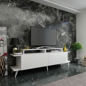 Myniture Home & Living Q3812-1 Beyaz Festival Tv Ünitesi