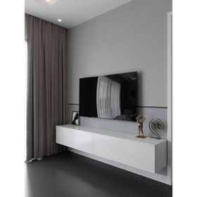 Myniture Home & Living Q6106-1 Beyaz Duvara Monte Tv Sehpası