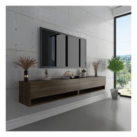 Myniture Home & Living S6102-2 Ceviz Duvara Monte Tv Sehpası