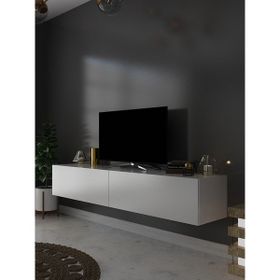 Myniture Home & Living S6200-1 Beyaz Duvara Monte Tv Sehpası