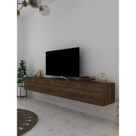Myniture Home & Living S6202-2 Ceviz Duvara Monte Tv Sehpası