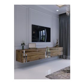 Myniture Home & Living S6300-3 Çırağan Gümüş Duvara Monte Tv Sehpası