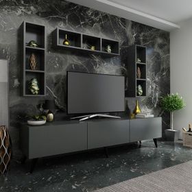 Myniture Q3807-4 Antrasit Festival Tv Ünitesi