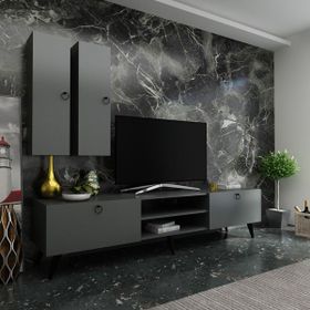Myniture Q3822-4 Antrasit Festival Tv Ünitesi